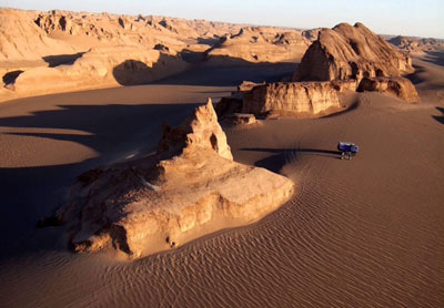 Natural site the Kaluts in the desert near Kerman City Natural site the Kaluts in the desert near Kerman City