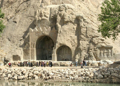 TUNESCO Bisotun Cave Reliefs near Kermanshah City UNESCO Bisotun Cave Reliefs near Kermanshah City